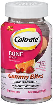 Caltrate Calcium Supplement Gummy Bites 50 CT