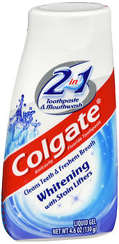 Colgate 2 in 1 Whitening Toothpaste & Mouthwash Liquid Gel 4.6 oz