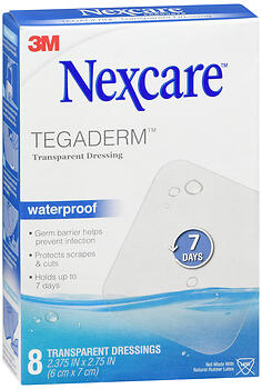 Nexcare Tegaderm Waterproof Transparent Dressings 8 EA