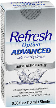REFRESH Optive Advanced Lubricant Eye Drops 0.33 OZ