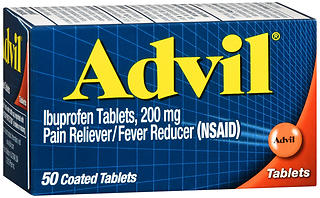 Advil Ibuprofen 200 mg Coated Tablets 50 TB
