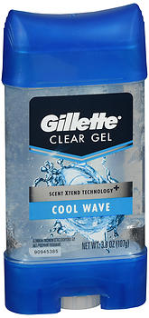 Gillette Anti-Perspirant Deodorant Clear Gel Cool Wave 3.8 OZ