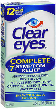 Clear Eyes Complete 7 Symptom Relief Eye Drops 0.5 oz