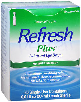 REFRESH Plus Lubricant Eye Drops Single-Use Containers