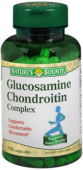 NATURE'S BOUNTY GLUCOSAMINE CHONDROITIN CAPSULES 110