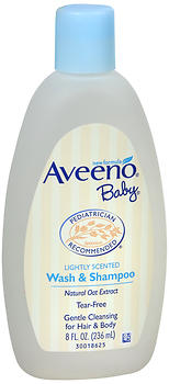 AVEENO Baby Wash and Shampoo Lightly Scented 8 oz