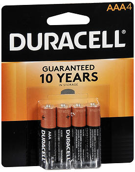 Duracell Alkaline Batteries AAA 4EA