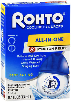 Rohto Ice Cooling Eye Drops All-In-One 0.4 OZ