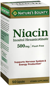 N/B FLUSH FREE NIACIN CAP 50