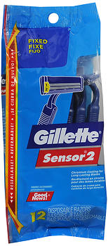 Gillette Sensor 2 Disposable Razors 12 EA