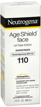 Neutrogena Age Shield Face Oil-Free Lotion Sunscreen SPF 110 3 OZ