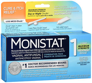 MONISTAT 1 Vaginal Antifungal Combination Pack Day or Night 1 EA
