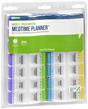 Ezy Dose Weekly/Push-Button Medtime Planner 2XL 67583