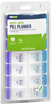 Ezy Dose Weekly/AM-PM Push-Button Pill Planner XL 67585