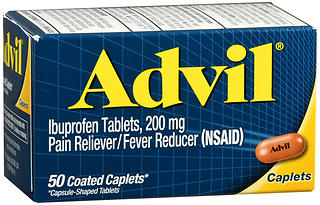 Advil Ibuprofen 200 mg Coated Caplets 50 CP