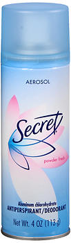 Secret Anti-Perspirant Deodorant Aerosol Spray Powder Fresh 4 OZ