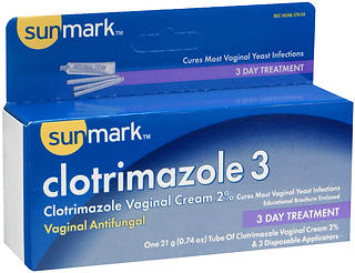 Sunmark Clotrimazole 3 Vaginal Antifungal Cream 3 EA
