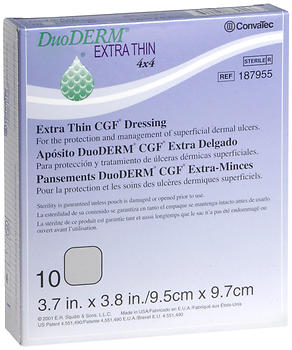 ConvaTec DuoDERM Extra Thin CGF Dressings 4 X 4 Inches 10 EA