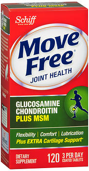 Schiff Move Free Joint Health Advanced plus MSM Coated Tablets 120 TB