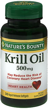 NATURE'S BOUNTY KRILL OIL 500 MG RAPID RELEASE SOFTGELS