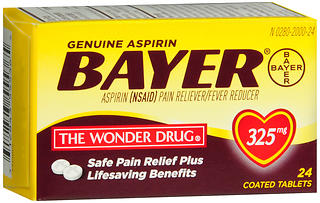 Bayer Aspirin 325 mg Coated Tablets 24 TB