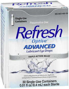 REFRESH Optive Advanced Lubricant Eye Drops Single-Use Containers