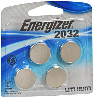 Energizer 3 V cc Lithium Batteries 2032BP-4