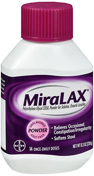 MiraLAX Osmotic Laxative Unflavored Powder 8.3 OZ