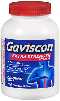 Gaviscon Antacid Chewable Tablets Extra Strength Original Flavor