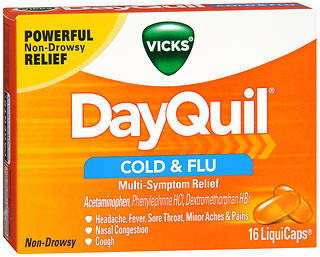 Vicks DayQuil Cold & Flu Multi-Symptom Relief LiquiCaps 16 CT