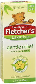 Fletcher's Laxative for Kids Liquid Herbal Supplement Root Beer Taste