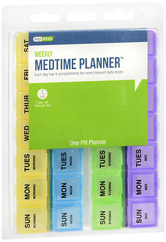 Ezy Dose Weekly Medtime Planner Large