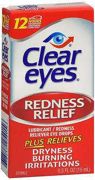 Clear Eyes Redness Relief Lubricant Eye Drops 0.5 oz