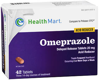 Health Mart Omeprazole Acid Reducer 20 mg Tablets 42 TB