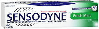 Sensodyne Maximum Strength with Fluoride Toothpaste Fresh Mint 4 OZ