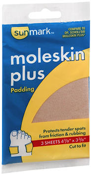 Sunmark Moleskin Plus Padding 3 EA