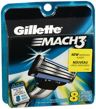 Gillette Mach3 Cartridges 8 EA