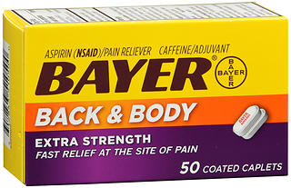 Bayer Back & Body Coated Caplets 50 CP