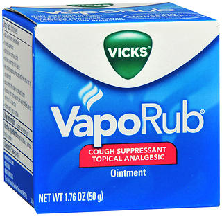 Vicks VapoRub Cough Suppressant Topical Analgesic Ointment 1.76 OZ