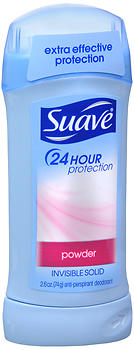 Suave 24 Hour Protection Anti-Perspirant Deodorant Invisible Solid Powder 2.6 OZ