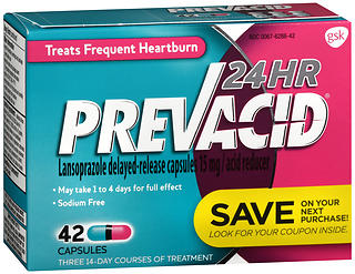 Prevacid 24 HR Acid Reducer Capsules 42 CP