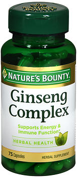 NATURE'S BOUNTY GINSENG COMPLEX CAPSULES 75