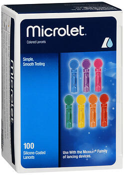 Microlet Colored 100 Lancets
