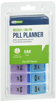Ezy Dose Weekly AM/PM Pill Planner Small