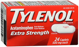 TYLENOL Extra Strength Caplets For Adults 24 CP