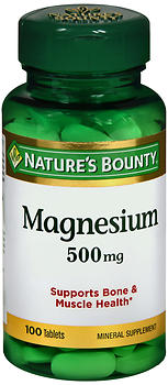 NATURE'S BOUNTY MAGNESIUM 500 MG TABLETS
