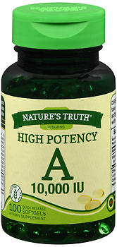 Nature's Truth High Potency A 10,000 IU Quick Release Softgels 100 CP