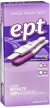 e.p.t. Analog Early Pregnancy Tests 2 EA