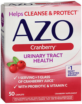 Azo Cranberry Urinary Tract Health Supplement Caplets 50 CP