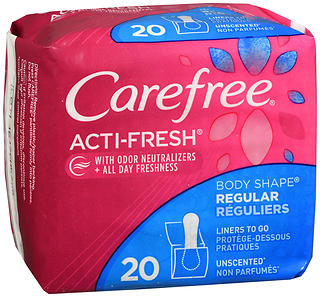 CAREFREE Acti-Fresh Body Shape Pantiliners Regular Unscented